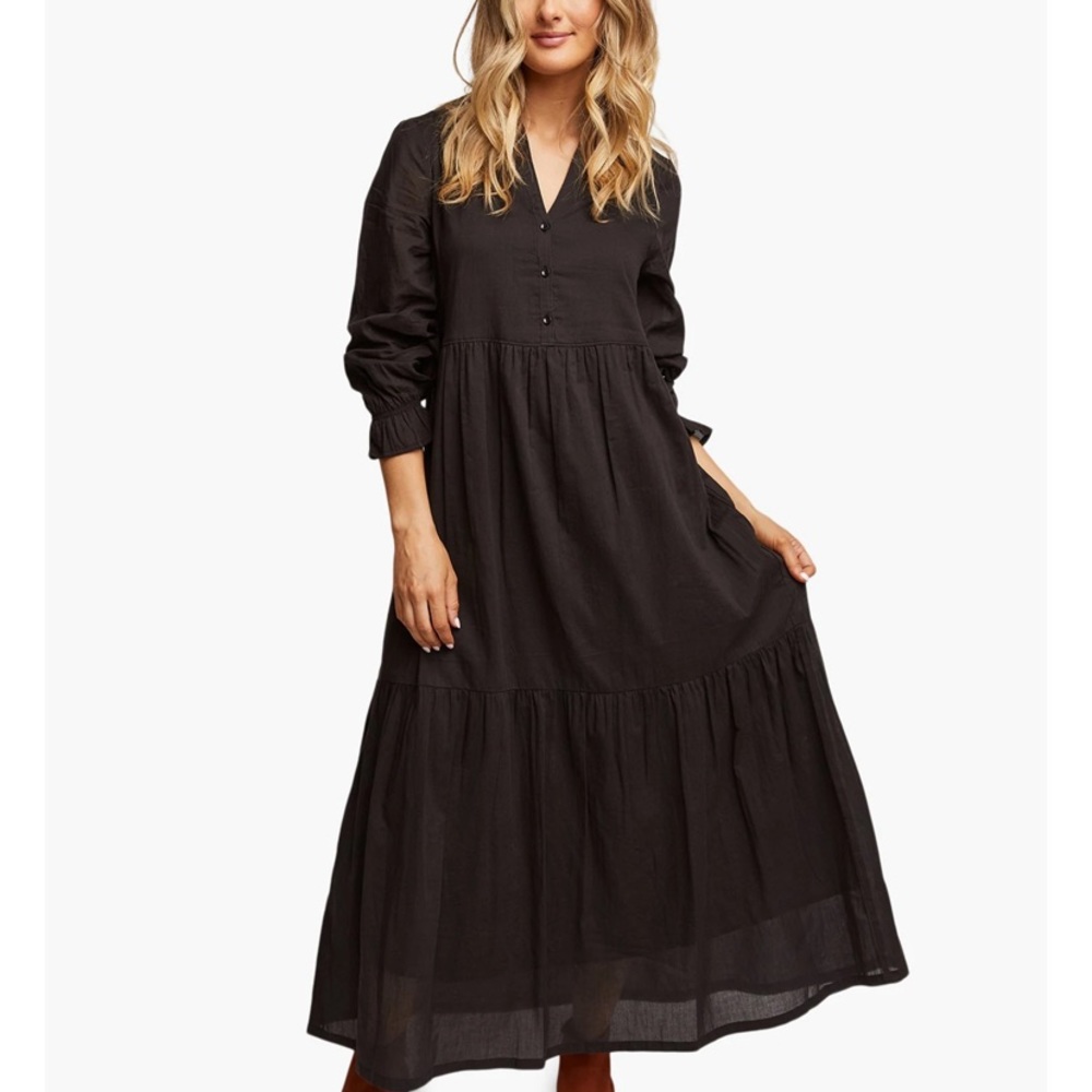 Sold out Jane Able maxi dress size small black worn once